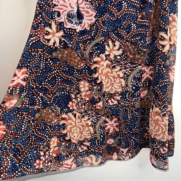 Madewell Lily Ruffle Dress on Sea Floral Print Size Small - Picture 10 of 15